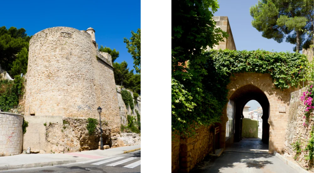 Eingangstor Portal de la Vila Castell de Denia