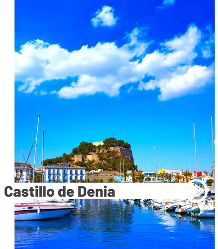 Das Castillo de Denia die Burg in der Altstadt mit Blick auf den Hafen