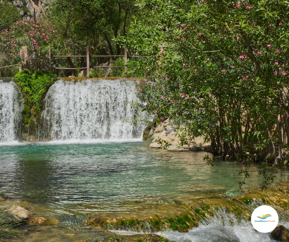 Wasserfälle im Inland der Costa Blanca