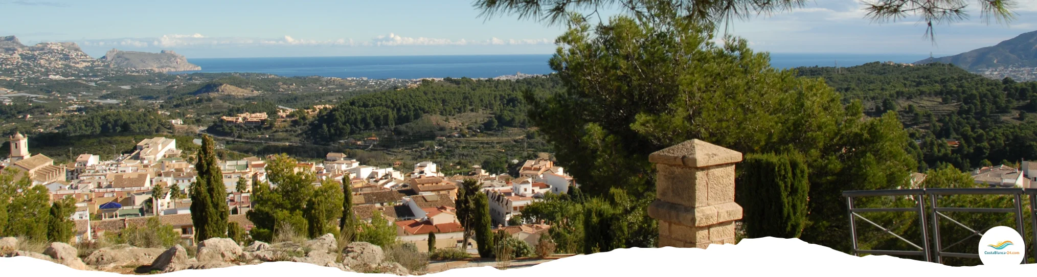 Blick über das Hinterland der Costa Blanca