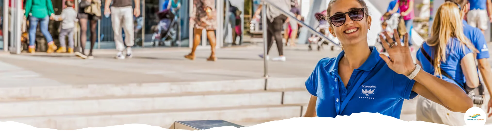 Eingang des Oceanografic in Valencia