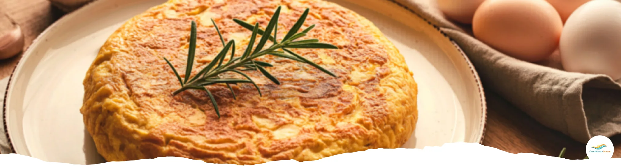 Lecker Spanische Tortilla auf einen Teller angerichtet